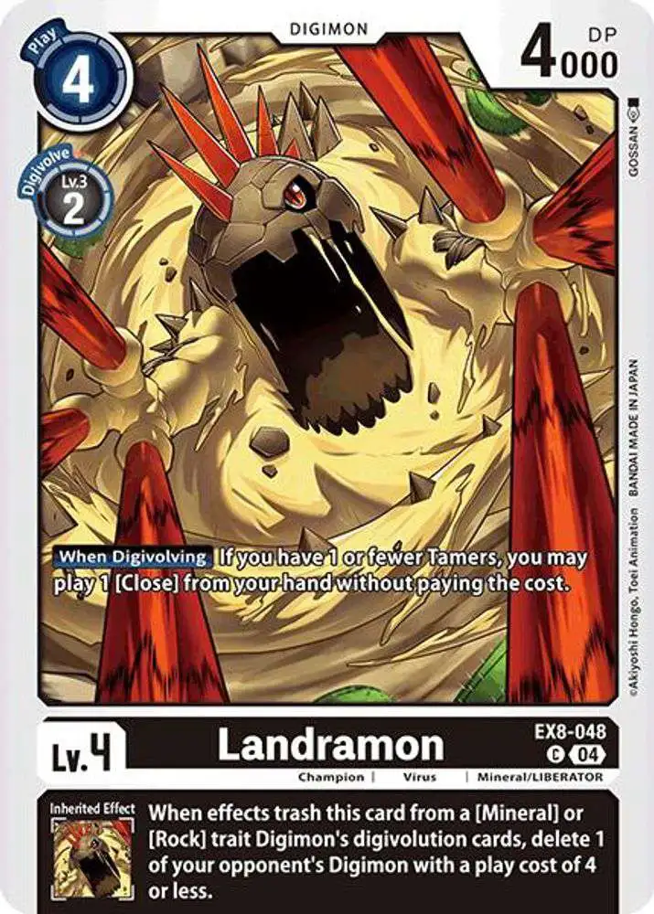 Digimon Trading Card Game Chain of Liberation Common Landramon EX8-048