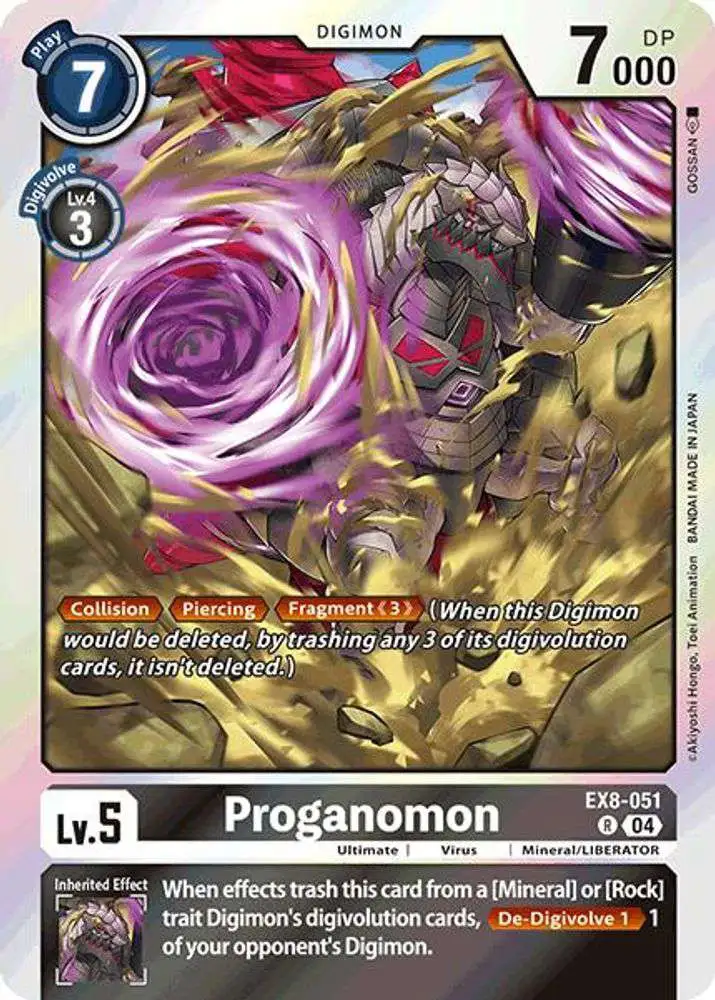 Digimon Trading Card Game Chain of Liberation Rare Proganomon EX8-051