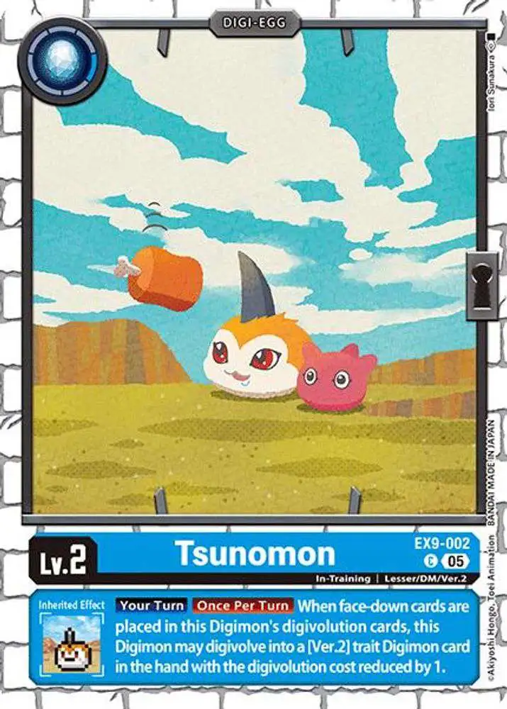 Digimon Trading Card Game Versus Monsters Common Tsunomon EX9-002
