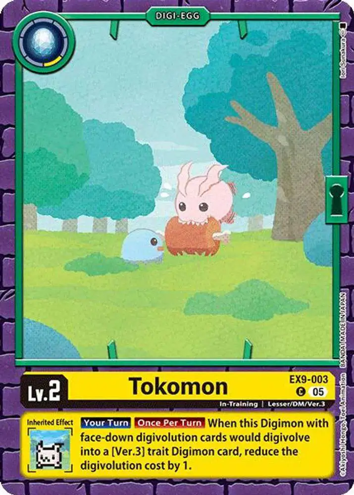 Digimon Trading Card Game Versus Monsters Common Tokomon EX9-003