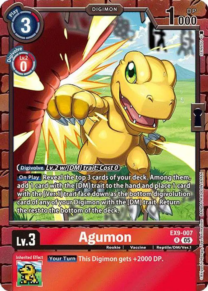 Digimon Trading Card Game Versus Monsters Rare Agumon EX9-007
