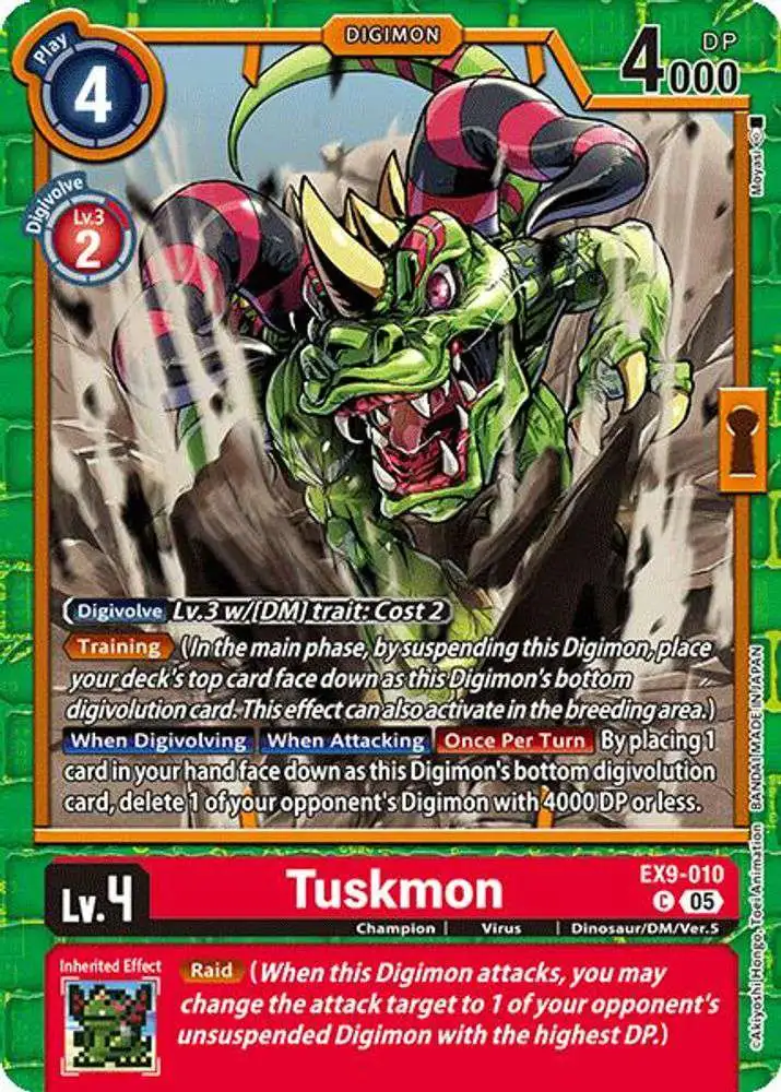 Digimon Trading Card Game Versus Monsters Common Tuskmon EX9-010