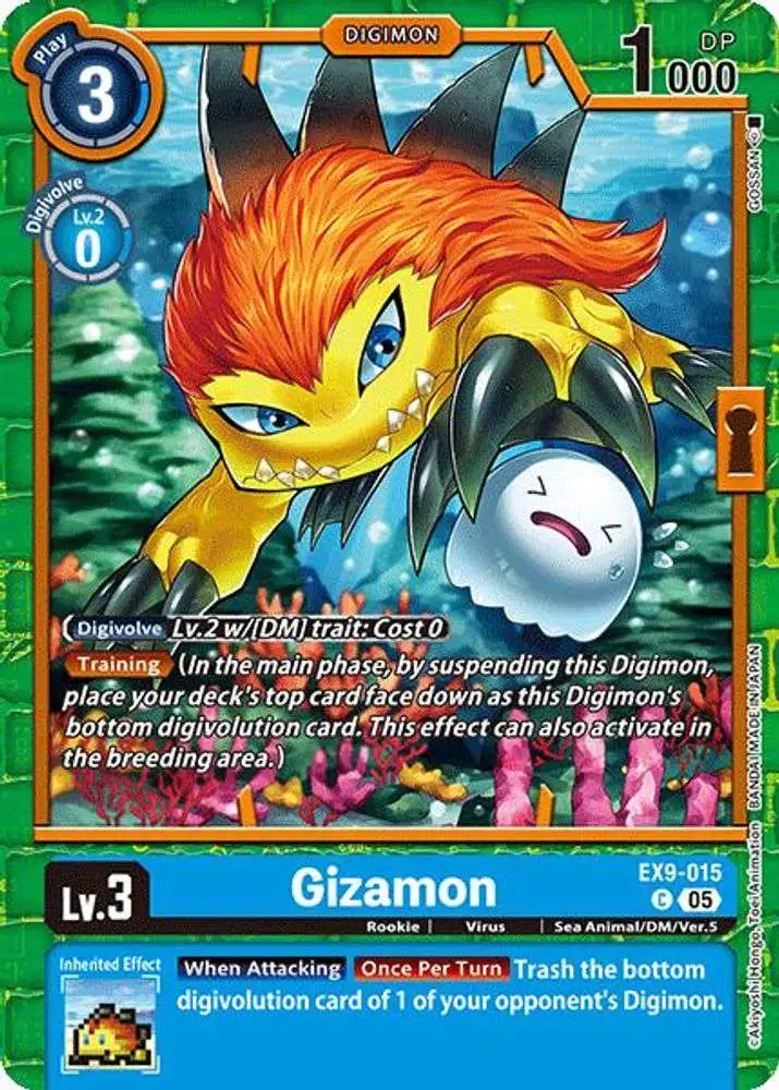 Digimon Trading Card Game Versus Monsters Common Gizamon EX9-015