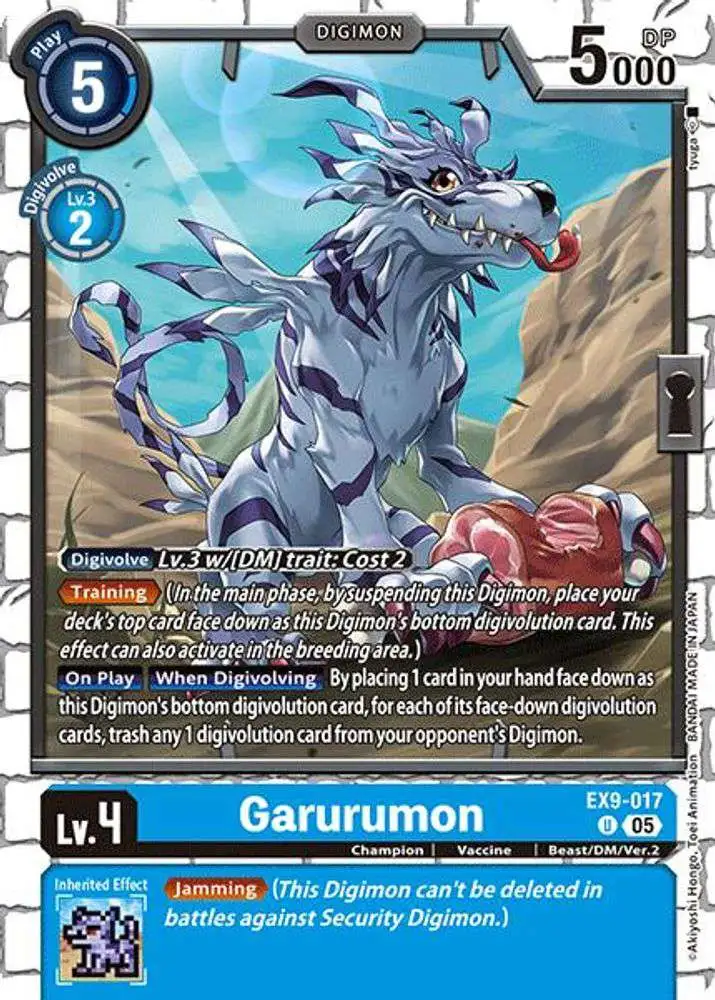 Digimon Trading Card Game Versus Monsters Uncommon Garurumon EX9-017