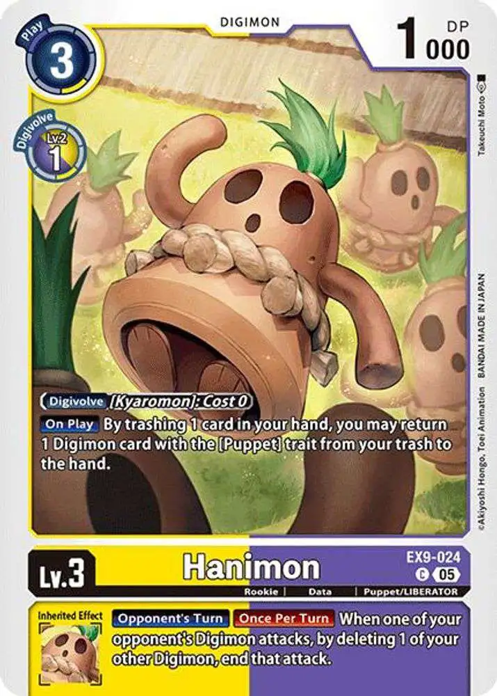 Digimon Trading Card Game Versus Monsters Common Hanimon EX9-024