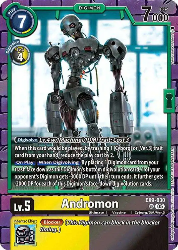 Digimon Trading Card Game Versus Monsters Super Rare Andromon EX9-030