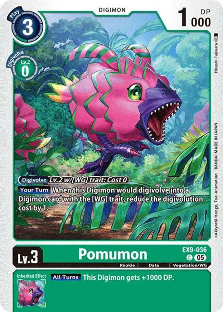 Digimon Trading Card Game Versus Monsters Common Pomumon EX9-036