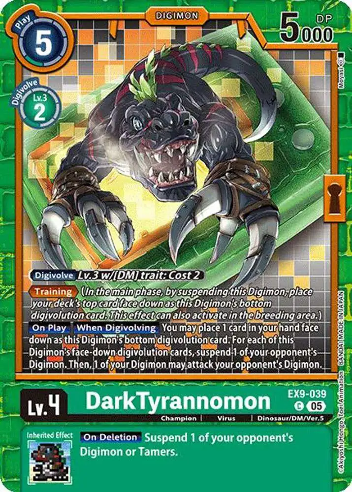 Digimon Trading Card Game Versus Monsters Common DarkTyrannomon EX9-039