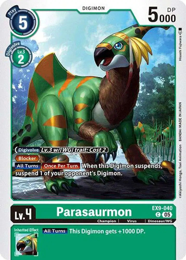 Digimon Trading Card Game Versus Monsters Common Parasaurmon EX9-040