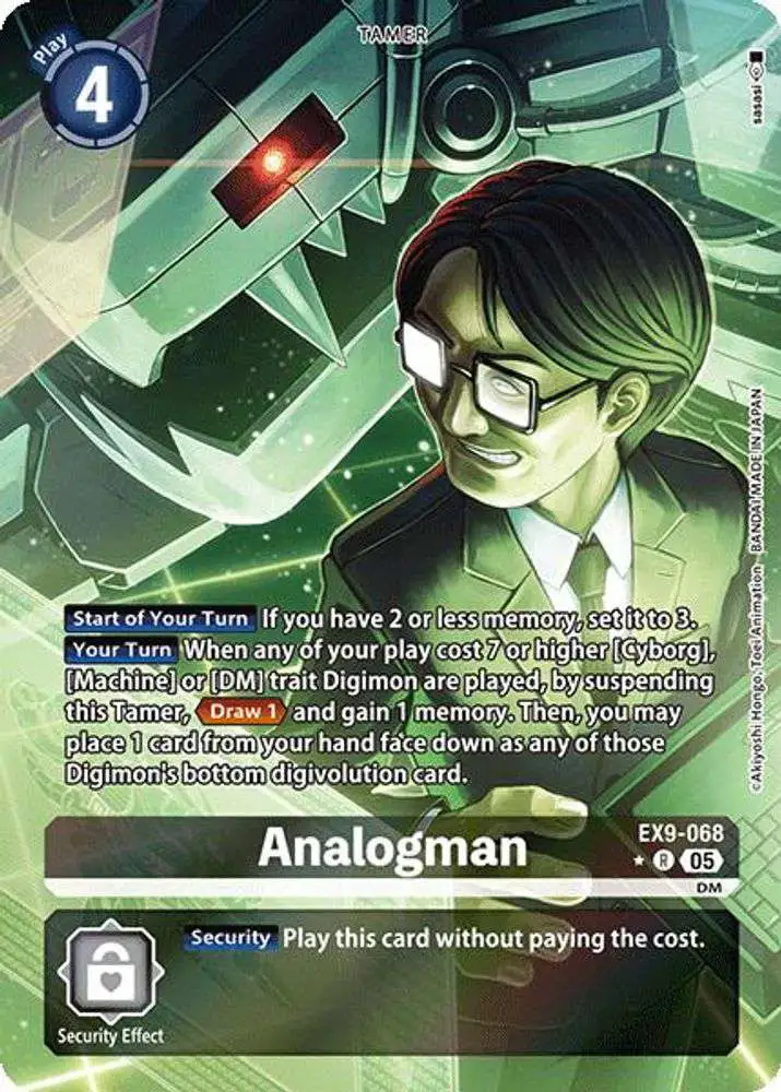 Digimon Trading Card Game Versus Monsters Single Card Rare Analogman  EX9-068 Alternate Art - ToyWiz