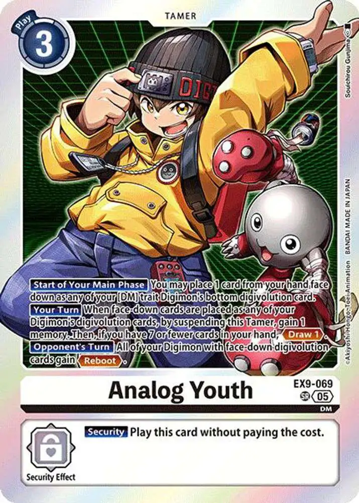 Digimon Trading Card Game Versus Monsters Super Rare Analog Youth EX9-069