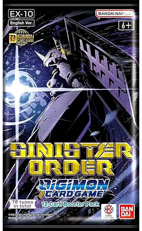 Digimon Card Game Sinister Order Extra Booster Pack EX10 [ENGLISH, 12 Cards]