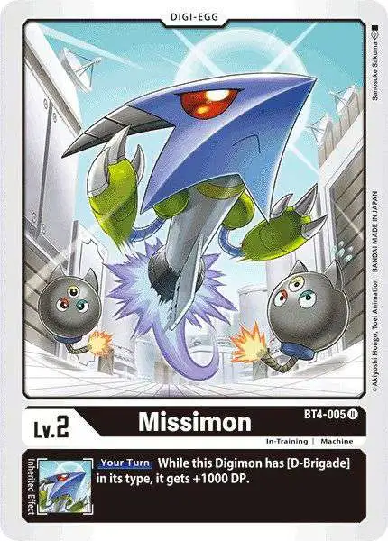 Digimon Trading Card Game Great Legend Uncommon Missimon BT4-005