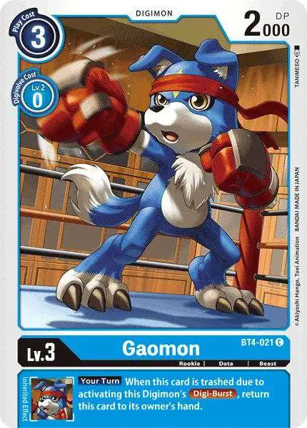 Digimon Trading Card Game Great Legend Common Gaomon BT4-021