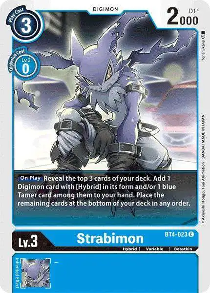 Digimon Trading Card Game Great Legend Common Strabimon BT4-023