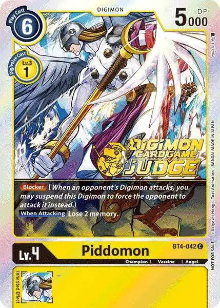 Digimon Trading Card Game Great Legend Promo Piddomon BT4-042 [Judge Pack 1]
