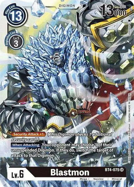 Digimon Trading Card Game Great Legend Super Rare Blastmon BT4-075