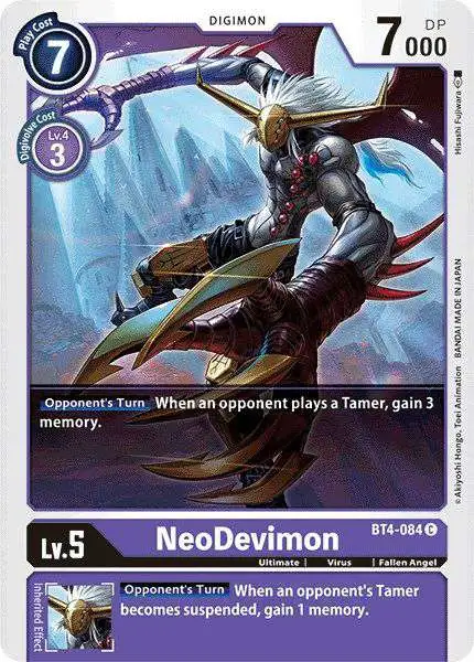 Digimon Trading Card Game Great Legend Common NeoDevimon BT4-084