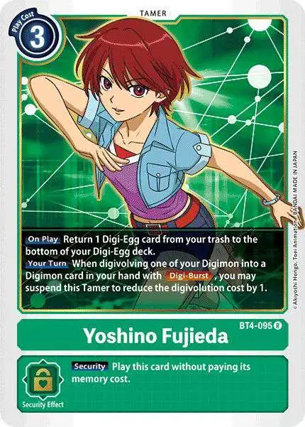 Digimon Trading Card Game Great Legend Rare Yoshino Fujieda BT4-095