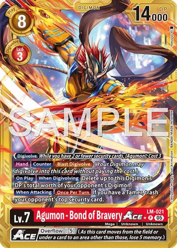 Trading Card Game Advanced Booster Digimon Generation Promo Agumon LM-021 [Reprint]
