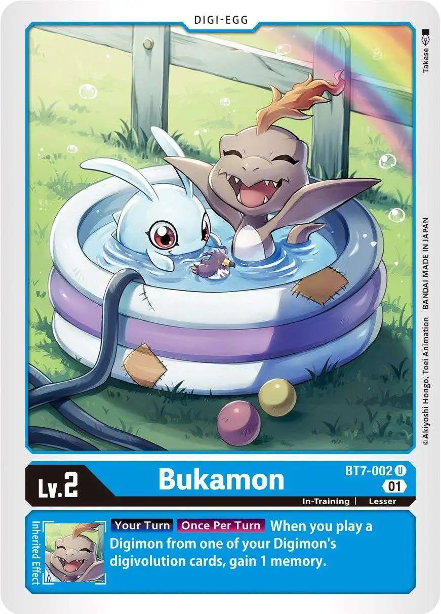 Digimon Trading Card Game Next Adventure Uncommon Bukamon BT7-002