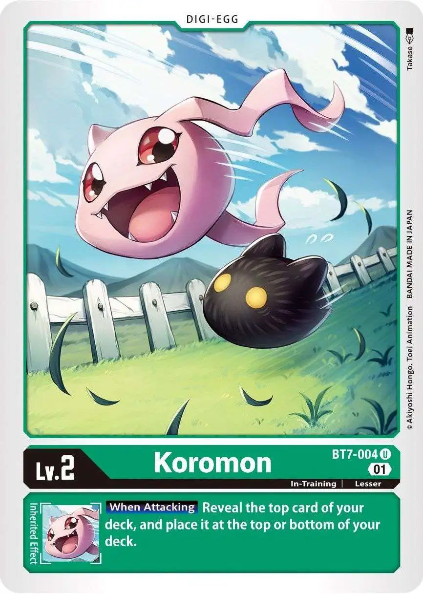 Digimon Trading Card Game Next Adventure Uncommon Koromon BT7-004