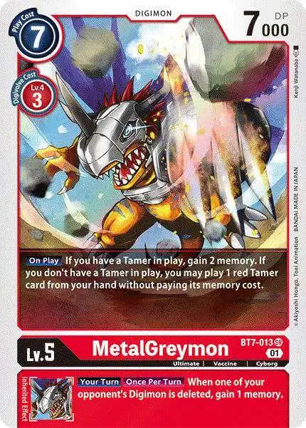 Digimon Trading Card Game Next Adventure Super Rare MetalGreymon BT7-013