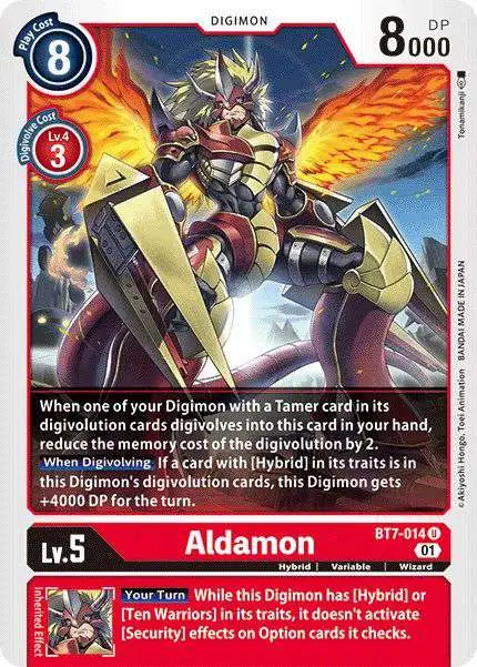 Digimon Trading Card Game Next Adventure Uncommon Aldamon BT7-014