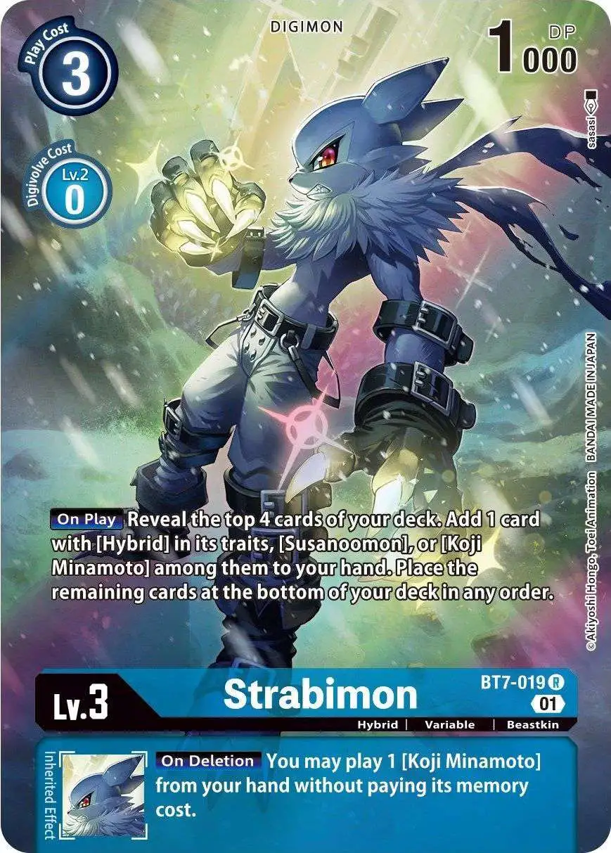 Digimon Trading Card Game Next Adventure Rare Strabimon BT7-019 [Alternate Art]