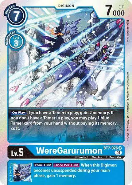 Digimon Trading Card Game Next Adventure Super Rare WereGarurumon BT7-026