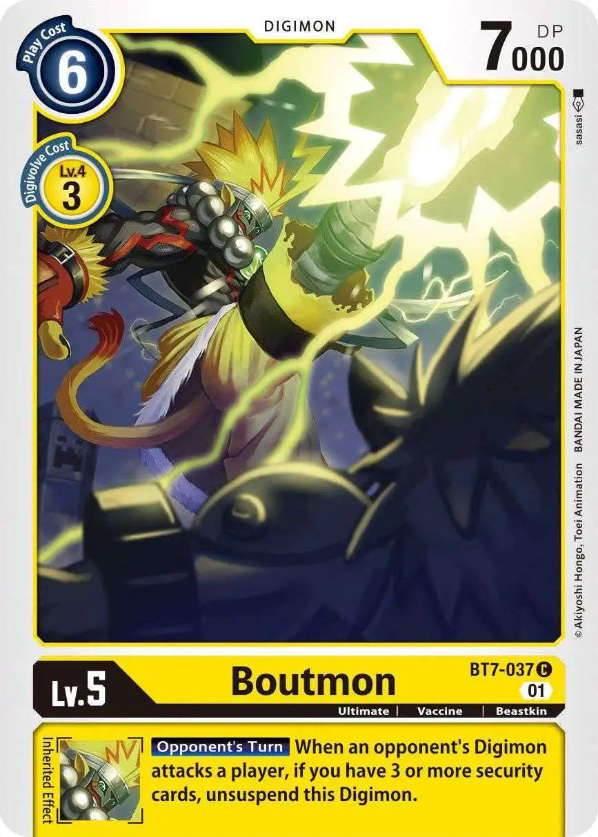 Digimon Trading Card Game Next Adventure Common Boutmon BT7-037