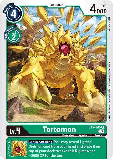 Digimon Trading Card Game Next Adventure Common Tortomon BT7-045