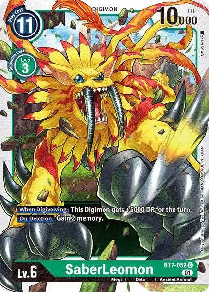 Digimon Trading Card Game Next Adventure Common SaberLeomon BT7-052