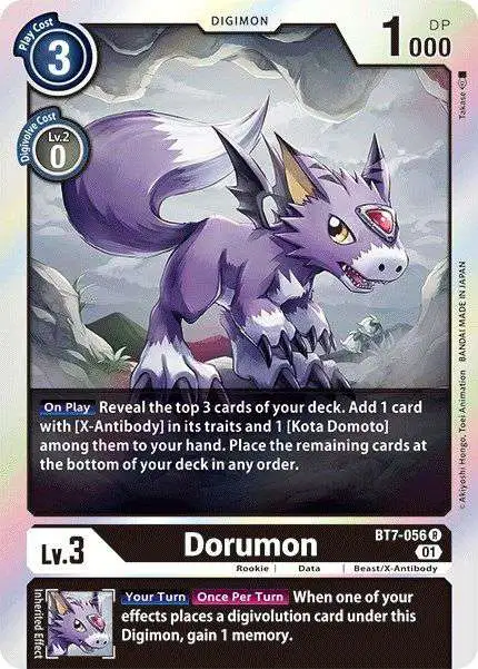 Digimon Trading Card Game Next Adventure Rare Dorumon BT7-056