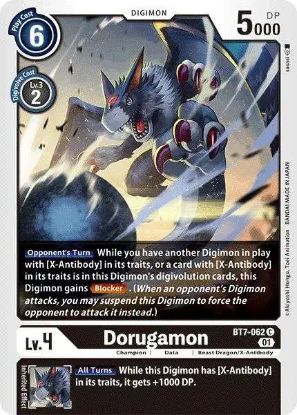 Digimon Trading Card Game Next Adventure Common Dorugamon BT7-062