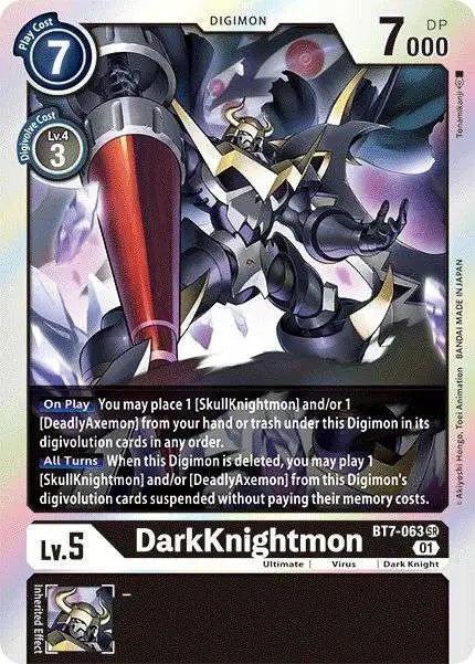 Digimon Trading Card Game Next Adventure Super Rare DarkKnightmon BT7-063