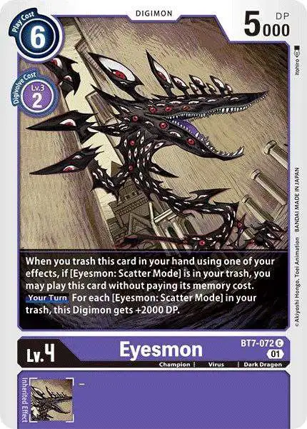 Digimon Trading Card Game Next Adventure Common Eyesmon BT7-072