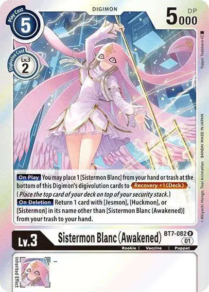 Digimon Trading Card Game Next Adventure Rare Sistermon Blanc BT7-082  [Awakened]