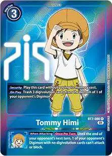 Digimon Trading Card Game Next Adventure Rare Tommy Himi BT7-086 [Box Topper]