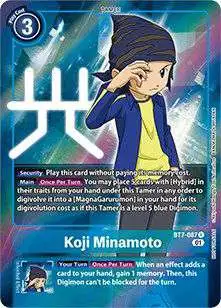 Digimon Trading Card Game Next Adventure Rare Koji Minamoto BT7-087 [Box Topper]