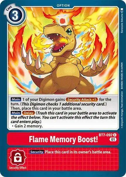 Digimon Trading Card Game Next Adventure Common Flame Memory Boost! BT7-092