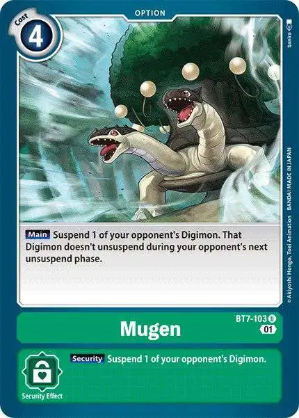 Digimon Trading Card Game Next Adventure Uncommon Mugen BT7-103