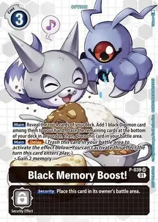 Digimon Trading Card Game Promo Black memory Boost! P-039