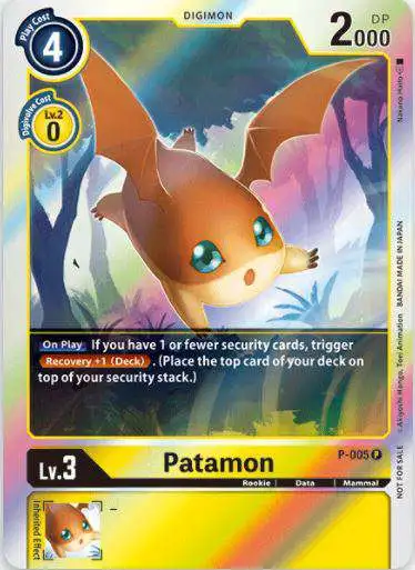 Digimon Trading Card Game Promo Cards Promo Patamon P-005