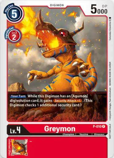 Digimon Trading Card Game Promo Cards Promo Greymon P-010