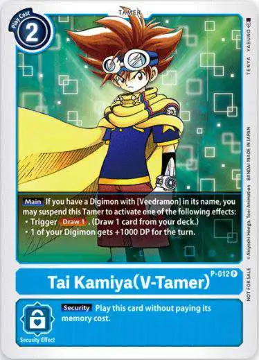 Digimon Trading Card Game Promo Cards Promo Tai Kamiya (V-Tamer) P-012