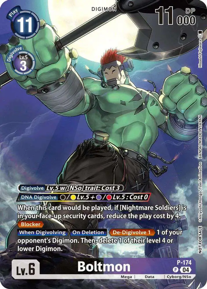 Digimon Trading Card Game Release Special Booster 2.5 Single Card Promo Boltmon P-174 Update Pack 2025 - ToyWiz Digimon Trading Card Game Release Special Booster 2.5 Single Card Promo Boltmon P-174 Update Pack 2025 - ToyWiz
