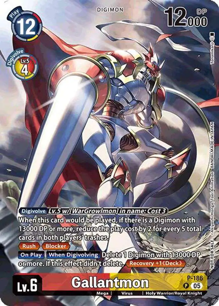 Digimon Trading Card Game World Convergence Promo Gallantmon P-186 [Illustration Celebration Pack]