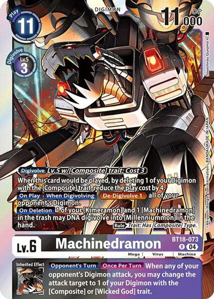 machinedramon digimon card New Mlikemat Playmat DTCG Mat TCG CCG OCG Trading Game Mat with Zones + Free Bag (ZD002-852-SM) : Toys & Games Product Details [[Digivolve] Lv.5 w/[DM] trait Machinedramon [BT2-066] (Online Participant) [Release