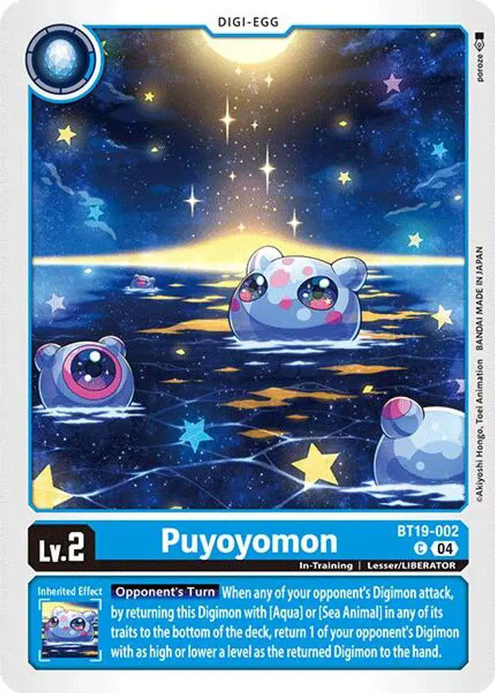 Digimon Trading Card Game Release Special Booster 2.0 Common Puyoyomon BT19-002